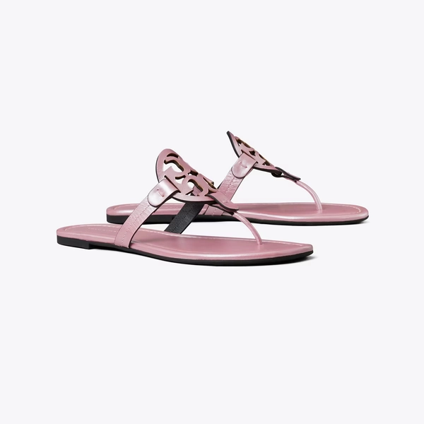 Miller Pearlescent Sandal in pink, size 9