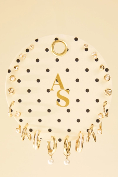 
        Polka Dot 10K Earring Set in Ivory & Black | Altar'd State
    