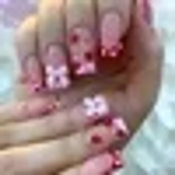 FSTDelivery 24 Pcs Press on Nails Medium Square Fake Nails with Bow Strawberry Designs Pink French Tip Nails Press ons Red Acrylic Nails Nude False Nails Heart Stick on Nails for Women, Clearance