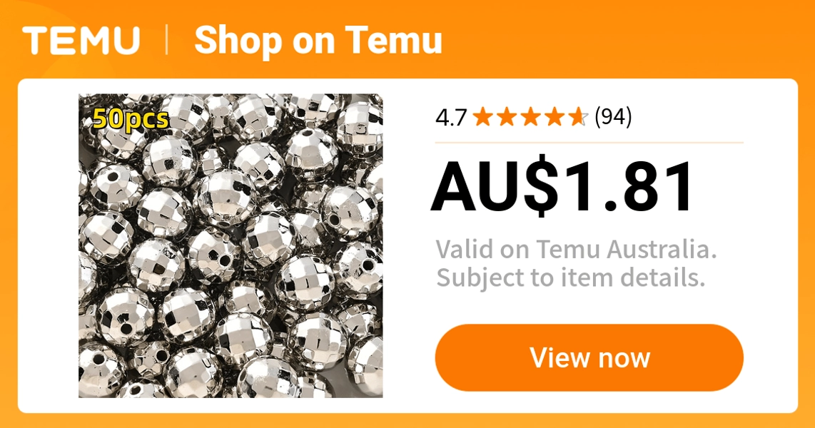 30 50 100pcs   ball beads cute silvery - Temu Australia