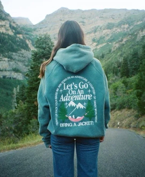 Let's Go On An Adventure Graphic Hoodie