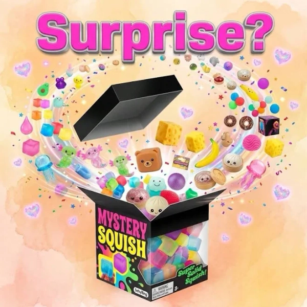 Cozy, Cute, And Squishy-Soft Surprise Set,Fidget,Squeeze,Stress Ball,Squishy,,Slow Rebound,Sensory,