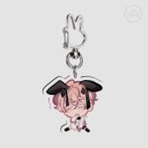 [ALNST] luka bunny cafe keychain by chii ⁉️ - ACGGOODS