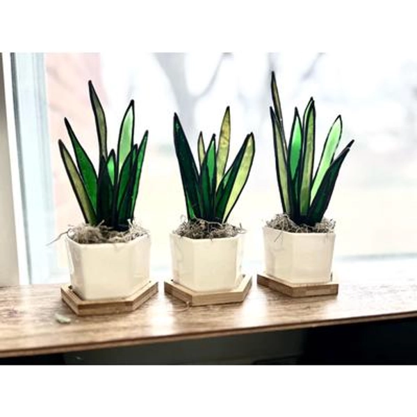 Miniature Stained Glass Snake Forever Plants