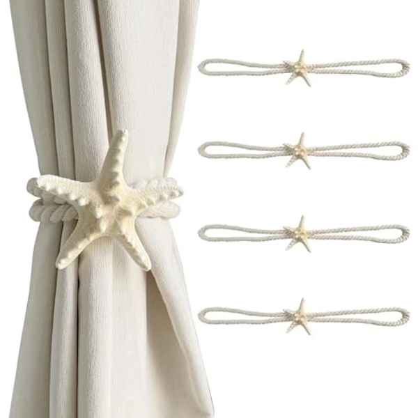 starfish curtain holders