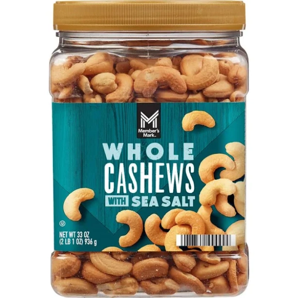 Member's Mark Roasted Whole Cashews with Sea Salt