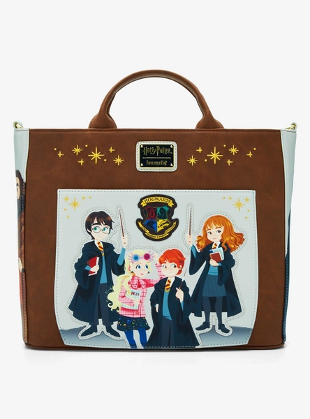 Loungefly Harry Potter Characters Convertible Tote Bag