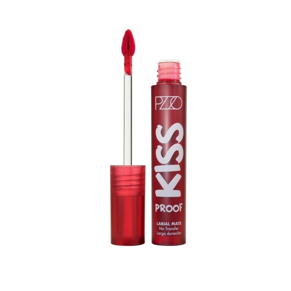 Labial Liquido Kiss Proof Italian Red Intransferible
