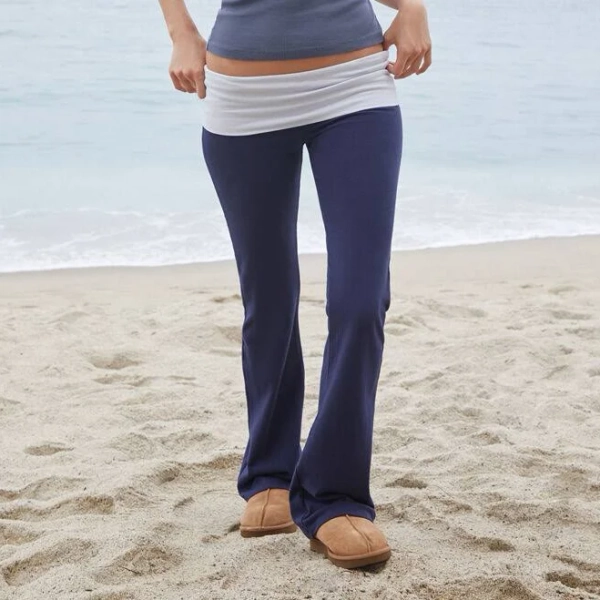 John Galt Women's Priscilla Contrast Flare Pants