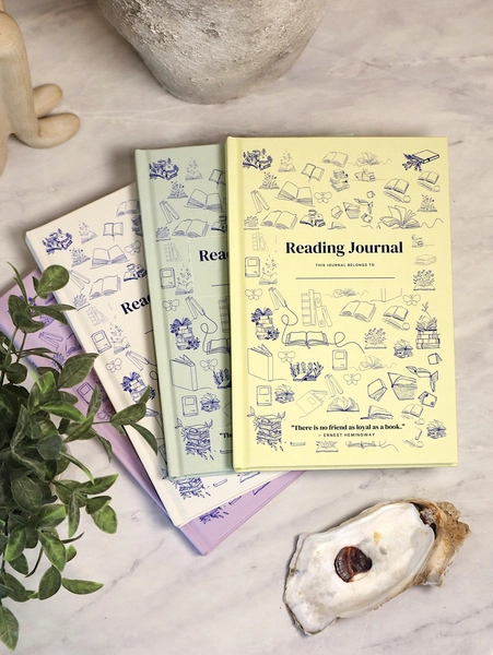 Hardcover Reading Journal | Book Tracker, 50+ Entries