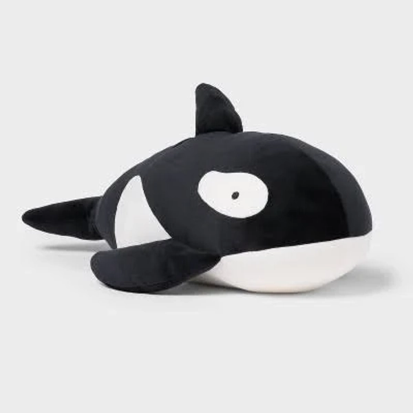 Pillowfort Orca Whale Weighted Plush Kids' Throw Pillow