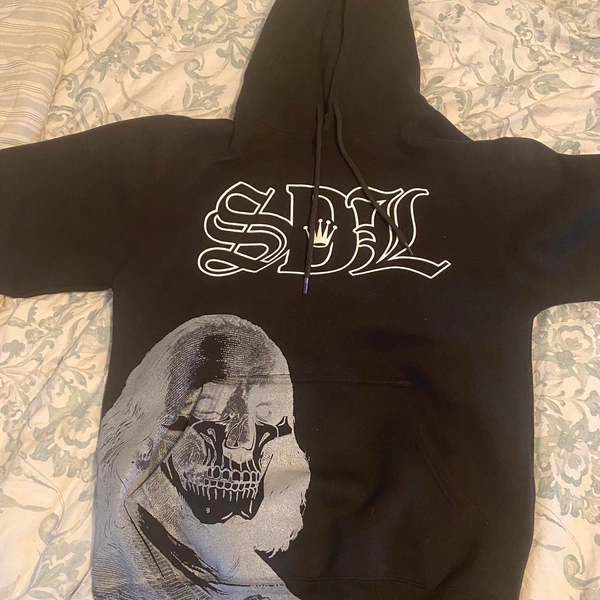 Size small limited drop black sdl hoodie with benjj...