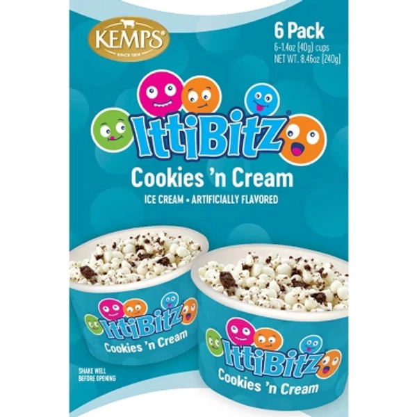 IttiBitz Cookies N Cream Ice Cream - 8.46 fl oz/6pk