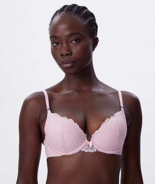Bethany Essentials Push Up Bra - Light Pink 12A (Size: 12A)