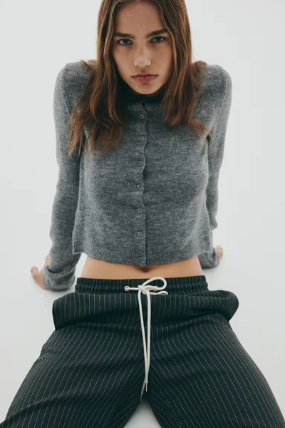 Fine-Knit Cardigan