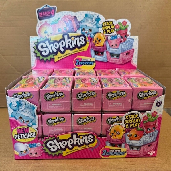 Shopkins Season 4 Blind Crate 2-Pack All packs are Sealed includes 30 Crates