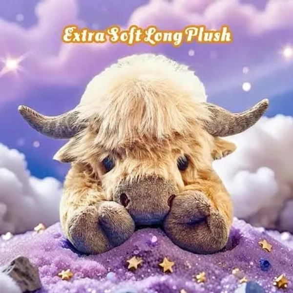 14in Plush Animal Highland Cow