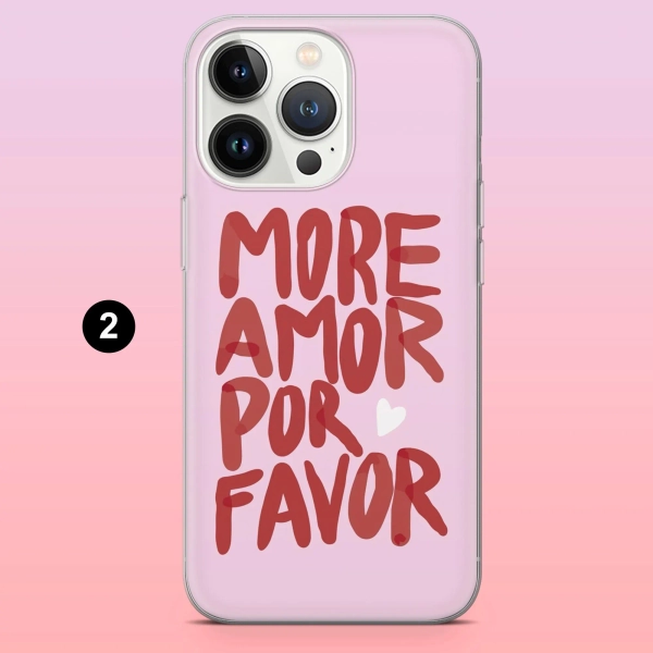 Italienisches Spruch Handyhülle Amor Ciao Bella Cover für iPhone 15, 14, 13, 12, Samsung S25+, S24FE, S23, S22, A16, Pixel 9Pro, 8A