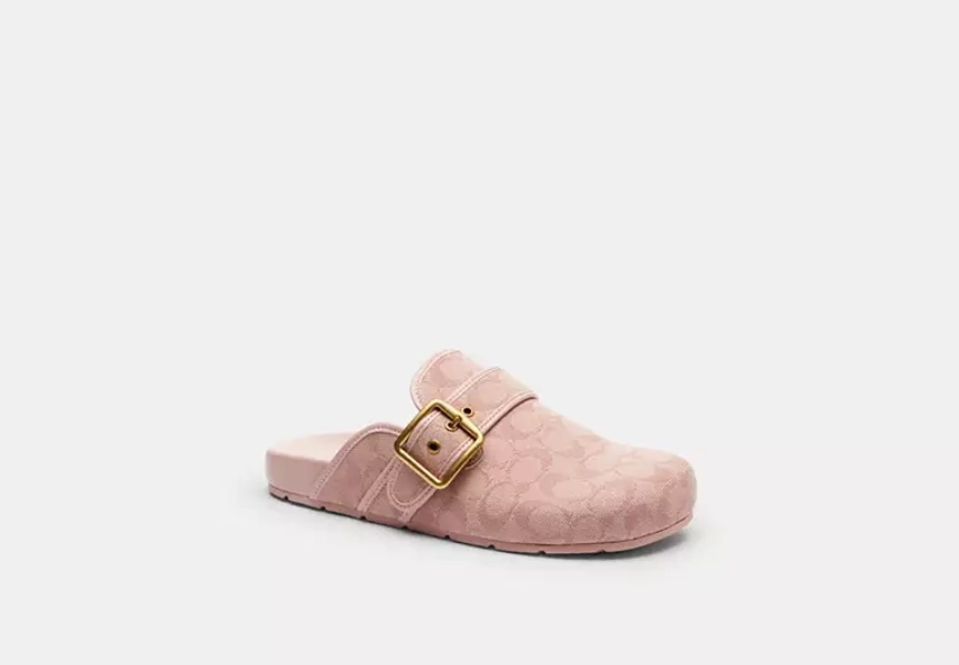 Archival Buckle Clog In Signature Jacquard Canvas