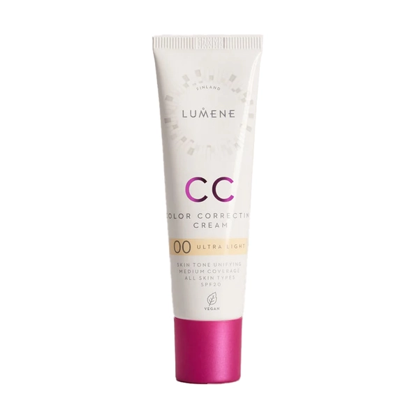 CC-крем для обличчя Lumene CC Color Correcting Cream SPF 20, 00 Ultra Light, 30 мл