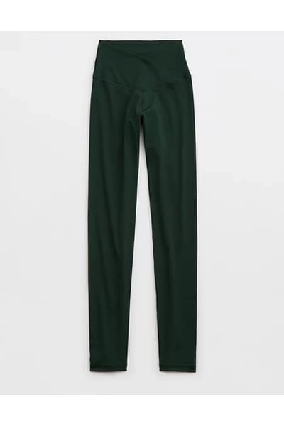 OFFLINE By Aerie Real Me High Waisted Crossover Legging Women's Mystical Green XL Long