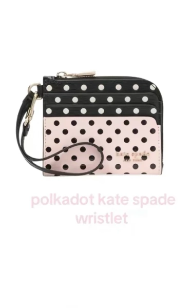 Black Multi Devin Breezy Dot Coin Card Case Wristlet