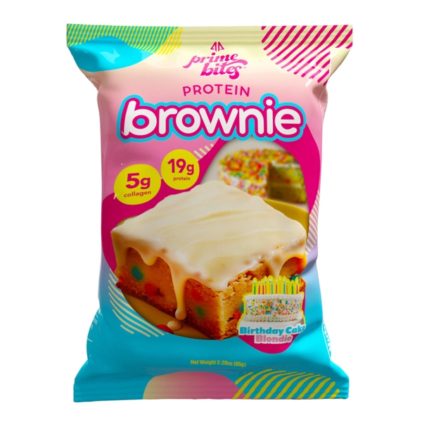Prime Bites 19g Protein Brownie - Birthday Cake Blondie