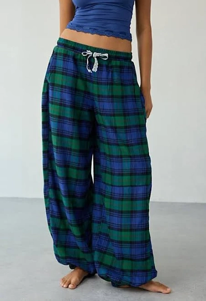 Out From Under In Your Dreams Brushed Flannel Lounge Jogger Pant in Assorted, Women's 2XS at Urban Outfitters