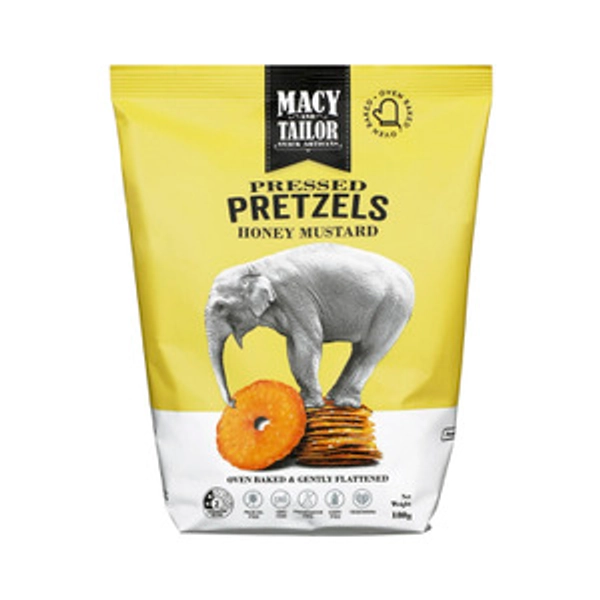 Macy & Tailor Pressed Pretzels Honey Mustard | 180g