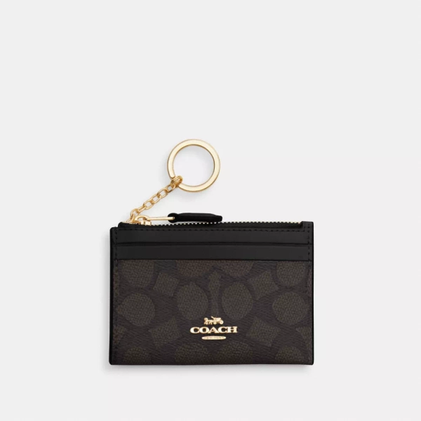 Mini Skinny Id Case In Signature Canvas