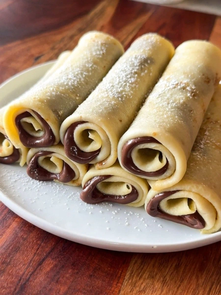 Nutella Crepe Rolls - A Flavorful Bite