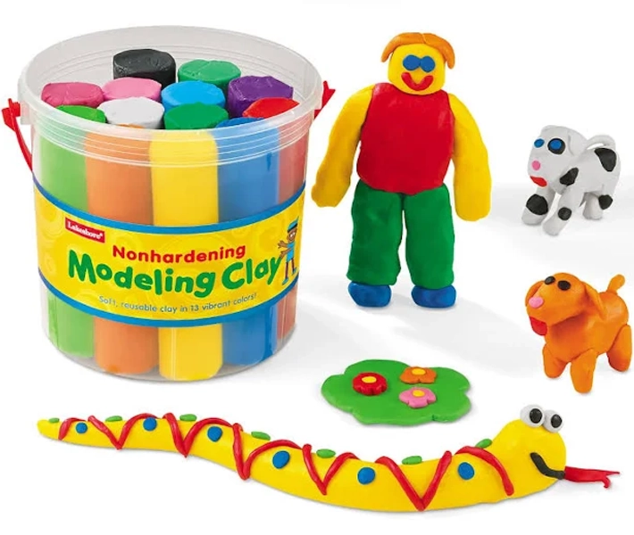 Lakeshore Nonhardening Modeling Clay Bucket Set of 12