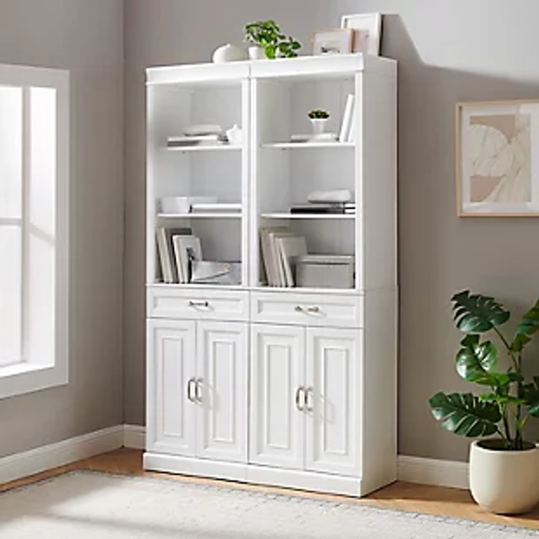 Crosley Furniture Stanton 2-Piece Storage Bookcase Set