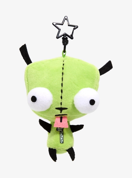 Invader Zim GIR Plush Keychain