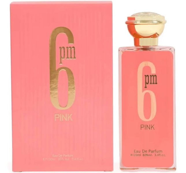 6 PM Pink Spray Perfume Eau De Parfum For Women - 100ml / 3.4 fl.oz Floral Fruity Fragrance