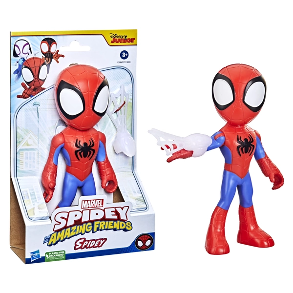 Marvel Spidey and His Amazing Friends Supersized Spidey Action Figure, Super Hero Toy