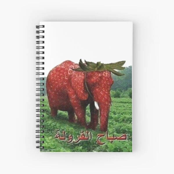 Strawberry Elephant Meme Journal