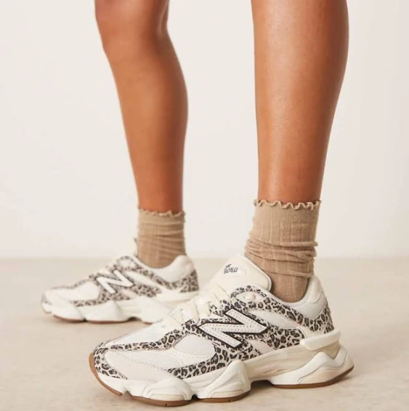 New Balance 9060 Leopard Print Sneakers