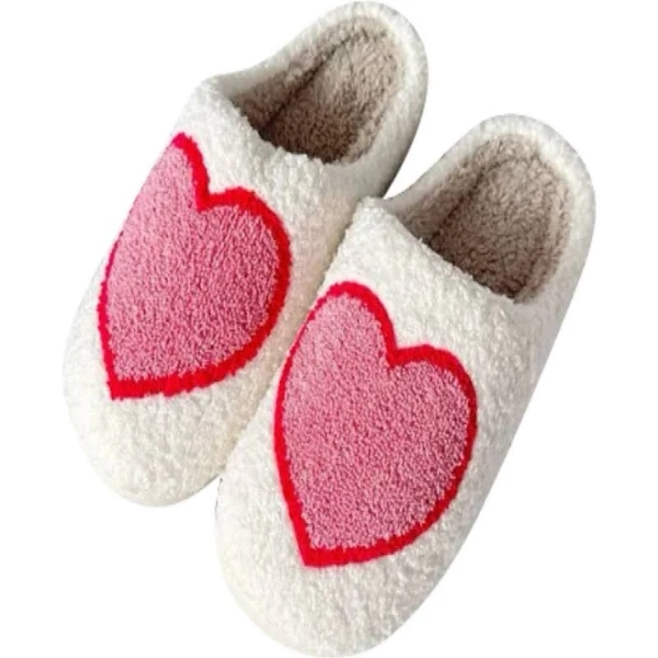 Malibu Sugar Plush Heart Slippers