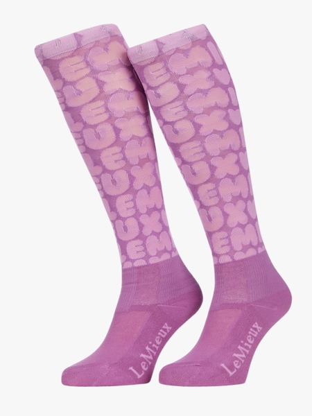 Footsie Socks Bubble Font Fondant