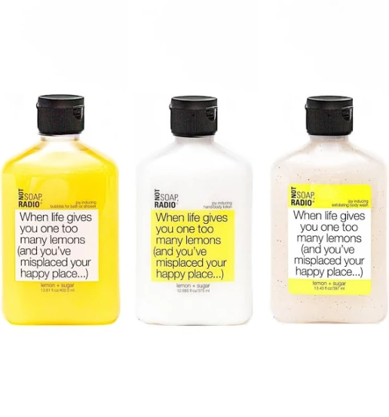 Lemon Scented Bath and Body Gift Set | Not Soap Radio