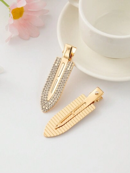 2pcs Rhinestone Non-Slip Hair Clips, Suitable For Festival, Daily And Party Use Claw Clips Hair Claws Hair Barrettes, Hair Accessories, Head Accessories, Hair Accessories For Women, Hairpin