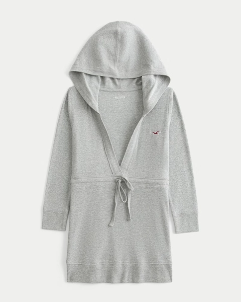 Three-Quarter Sleeve Hooded Icon T-Shirt