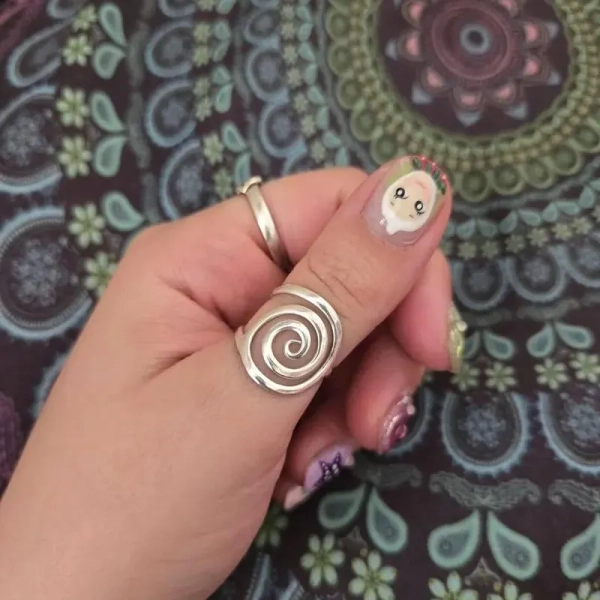 925 Sterling Silver Spiral Ring - Handmade Minimalist Jewelry - Swirl Ring for Women - Easter & Mother’s Day Jewelry -Unique Gift for Her