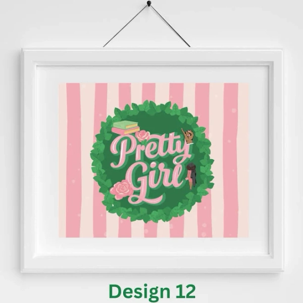 AKA Choose Your Own Gallery Wall | Alpha Kappa Alpha Wall Decor | Probate Gift | Black Woman Art | Black Sorority Art | 8×10 Premium Prints