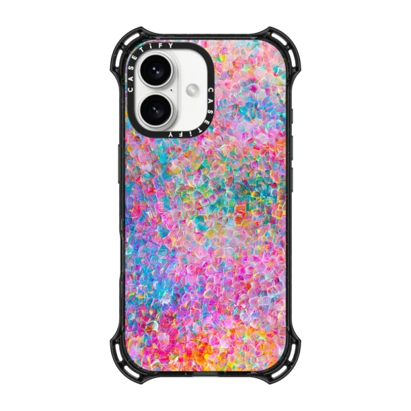 Bounce iPhone 16 Case MagSafe Compatible - My Neon Summer by Ingrid Ching