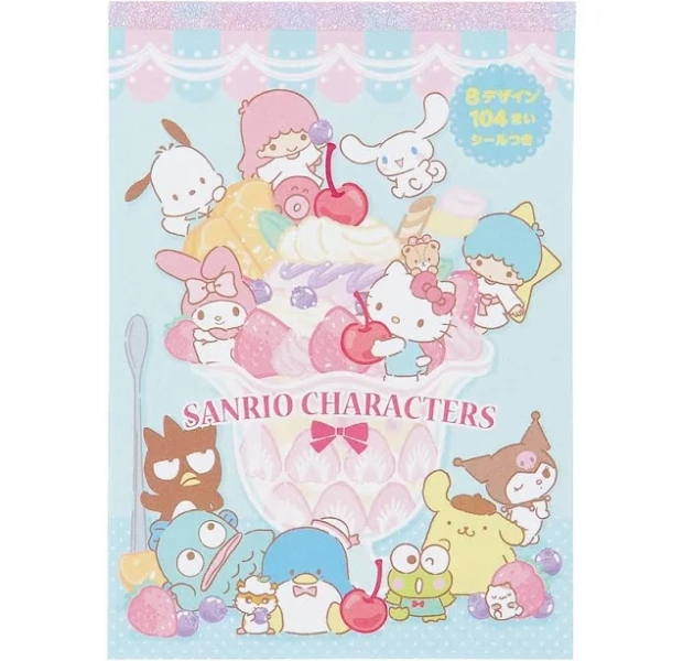 Sanrio Characters Memo Pad & Sticker Set