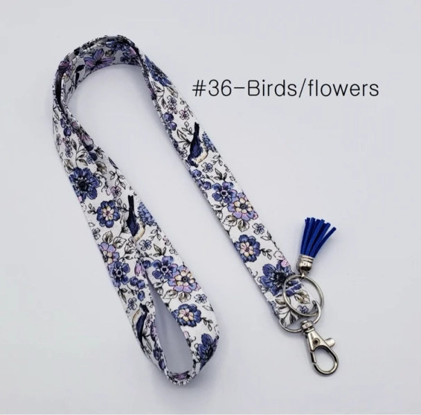 Liberty London Lanyard,Spring Lanyards, Fabric Lanyard, Lanyard for Keys, Floral Key Holder, Key Holder