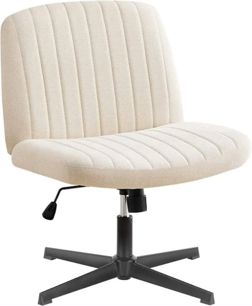 Vanity Chair Home Office Adjustable Leisure Makeup Armless Swivel