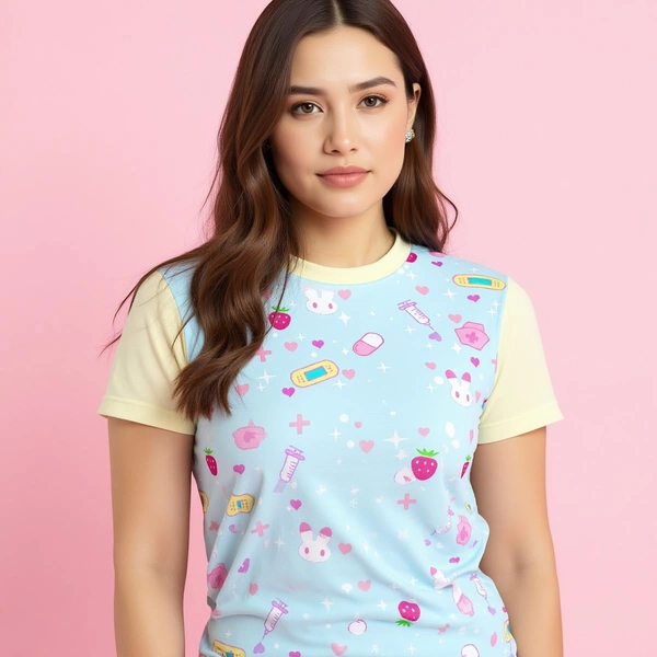 Unisex Menhera Bunny Eco Friendly TShirt | Kawaii Harajuku Tshirt